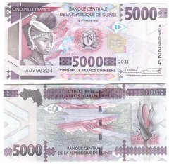 Гвінея - 5000 Francs 2021 - P. 49c - UNC