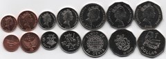 Соломоновы Острова / Соломоны - набор 7 монет 1 2 5 10 20 50 Cents 1 Dollar 2005 - 2008 - UNC / aUNC