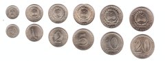 Angola - set 6 coins 50 Lwei 1 2 5 10 20 Kwanzas 1975 - 1978 - aUNC / UNC
