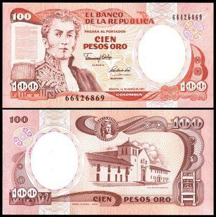 Колумбия - 100 Pesos Oro 1991 - P. 426е - UNC