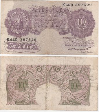 Великобритания / Англия - 10 Shillings 1940 - 1948 - Pick 366 - VG