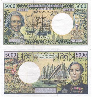 Французька Полінезія - 5000 Francs 2000 - 2003 - Pick 3i - 34981 - VF