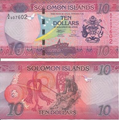 Соломоновы Острова / Соломоны - 5 шт х 10 Dollars 2017 ( 2022 ) - P. 33(2) - UNC