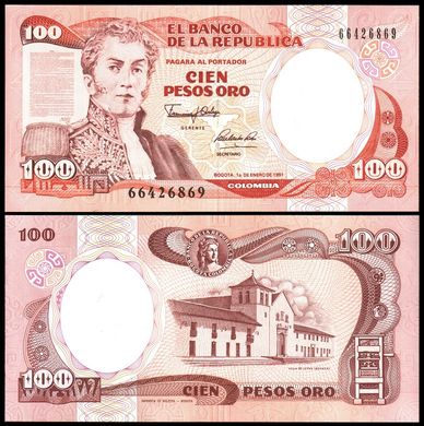 Колумбія - 100 Pesos 1991 - P. 426е - UNC
