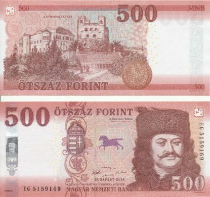 Венгрия - 500 Forint 2018 ( 2019 ) - aUNC