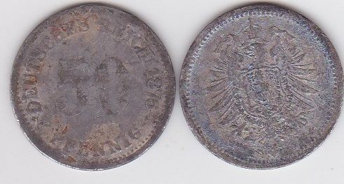 Германия - 50 Pfennig 1876 - G