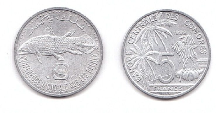 Comoros - 5 Francs 1992 - aUNC / UNC