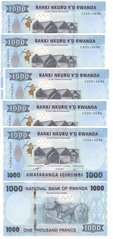 Руанда - 5 шт х 1000 Francs 2019 - UNC