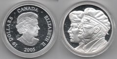 Канада - 10 Dollars 2005 - Рік Ветерана - срібло Ag. 999 у капсулі - UNC