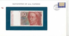 Швейцария - 10 Francs 1980 - Banknotes of all Nations - в конверте - UNC