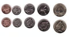 Bermuda - set 5 coins 1 5 10 25 Cents 1 Dollar 2000 - 2009 - UNC