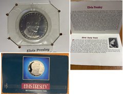 Маршалловы острова - 5 Dollars 1993 - Элвис Пресли / Elvis Presley - в конверте - UNC