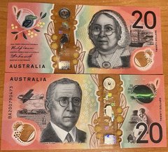 Австралія - ​​20 Dollars 2020 ( 2023 ) - P. 64 - Polymer - sign: Philip Lowe and Kennedy - UNC