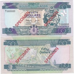 Соломонові острови / Соломони - 50 Dollars 1986 - P. 17s - Specimen - UNC
