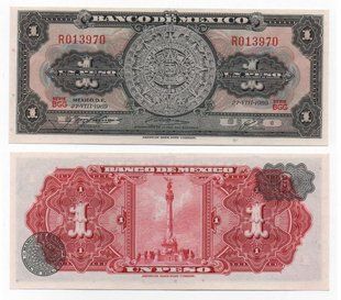 Мексика - 1 Peso 1969 - Pick 59k - UNC