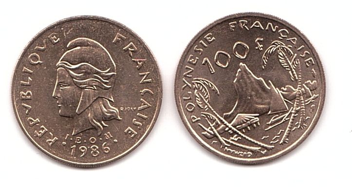 Французская Полинезия - 100 Francaise 1992 - UNC