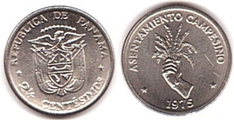 Панама - 5 шт х 2 1/2 Centesimos 1975 - FAO - UNC