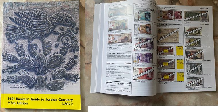 Каталог - 2022 - Довідник MRI з іноземної валюти, 97 -е видання / MRI Bankers' Guide to Foreign Currency 98th Edition