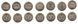 Kazakhstan - 3 pcs x set 7 coins х 100 Tenge 2020 - bimetall - comm. - UNC