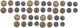 Malaysia - 5 pcs x set 4 coins 5 10 20 50 Sen 2012 - UNC