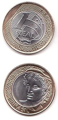 Brazil - 1 Real 2023 - bimetall - UNC