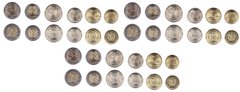Перу - 3 шт х набор 6 монет 10 20 50 Centimos 1 2 5 Soles 2022 - UNC