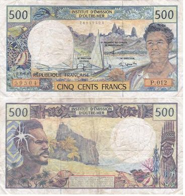 Французская Полинезия - 500 Francs 1990 - 2012 - P. 1e - serie P012 59504 - VF / F