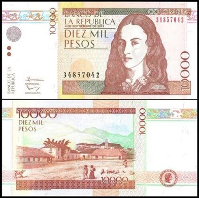 Colombia - 10000 Pesos 2013 - Pick 453 - UNC