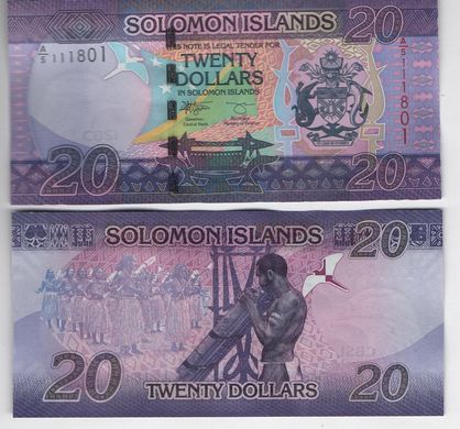 Соломонові острови / Соломони - 5 шт х 20 Dollars 2021 - Pick 4 - serie A/5 - UNC