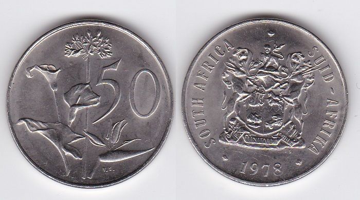 ЮАР - 50 Cents 1978 - aUNC