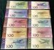 Ukraine - set 14 banknotes 100 Hryven 2020 -100th anniversary of the Antonov plant Aircraft of Ukraine with watermarks Souvenir - UNC