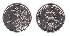 Bahamas - 5 Cents 2015 - UNC