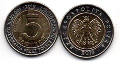 Польща - 5 Zlotych 2018 - 100th Anniversary of Regaining Independence - bimetal - UNC