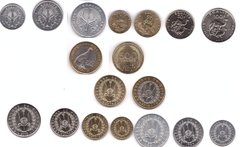 Джибуті - набір 9 монет 1 2 5 10 20 50 100 250 500 Francs 1991 - 2013 - UNC