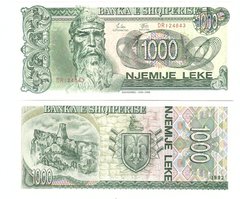 Албанія - 1000 Leke 1992 - Pick 54 - UNC