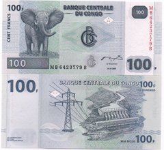 Конго ДР - 100 Francs 2007 - Pick 98a - UNC