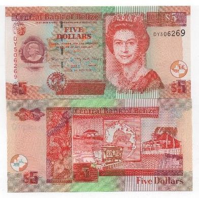 Беліз - 5 Dollars 2020 - UNC