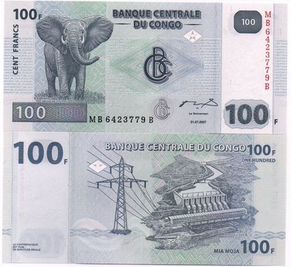 Congo DR - 100 Francs 2007 - Pick 98a - UNC