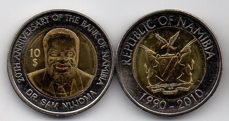 Намибия - 10 Dollars 2010 - comm. - UNC