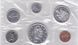 Канада - набор 6 монет 1 5 10 25 50 Cents 1 Dollar 1963 - в запайке - серебро - UNC / aUNC