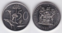 ЮАР - 50 Cents 1980 - aUNC