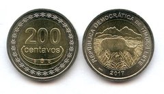 Тимор - 200 Centavos 2017 - UNC