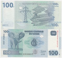 Конго ДР - 100 Francs 2022 - UNC