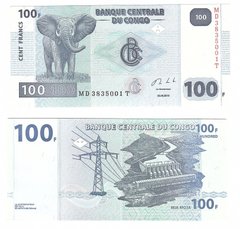 Конго ДР - 100 Francs 2013 - P. 98b - UNC