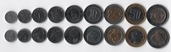 Алжир - набір 9 монет 1/4 1/2 1 2 5 10 20 50 100 Dinars 1992 - 2019 - UNC