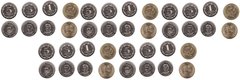Таджикистан - 5 шт х набор 4 монеты 50 Diram 1 3 5 Somoni 2022 - UNC