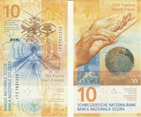 Швейцария - 10 Francs 2017 - Pick 75 - 2017(2) - UNC