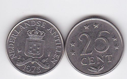 Netherlands Antilles - 25 Cents 1975 - VF