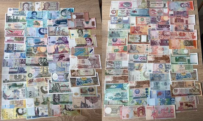 World - set 200 world banknotes 1948 - 2024 - UNC
