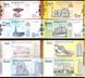 Йемен - 5 шт х набор 4 банкноты 100 200 500 1000 Rials 2017 - 2018 - UNC